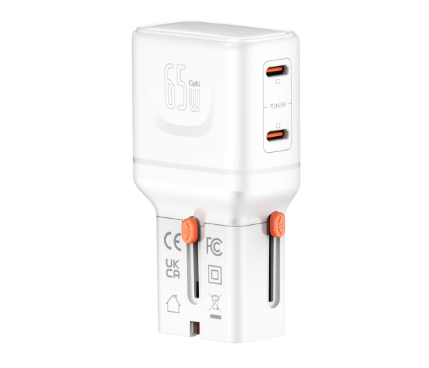 4smarts World Travel Adapter Nomad Pocket 65W biały - 1512662 - zdjęcie